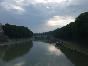 A nice view of the Tiber from Ponte Sant'Angelo