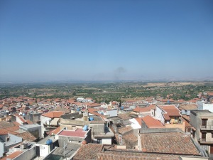 Atop the neighborhood castle, looking out over Motta