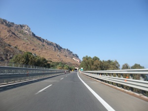 One of many tunnels en route to Messina