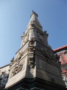Where Roma has obelisks, Napoli has intricate pillars.
